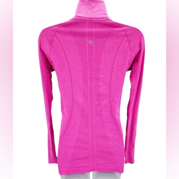 Lululemon Swiftly Tech 1/2 Zip Long Sleeve Top Heathered Pink - Picture 3 of 11